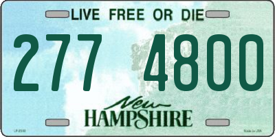 NH license plate 2774800