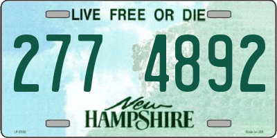 NH license plate 2774892