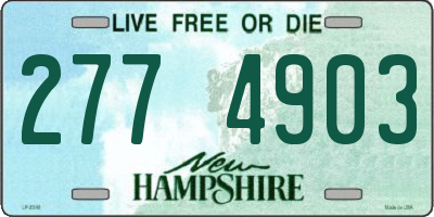 NH license plate 2774903