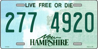 NH license plate 2774920