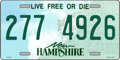 NH license plate 2774926