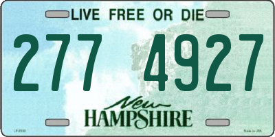 NH license plate 2774927