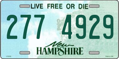 NH license plate 2774929