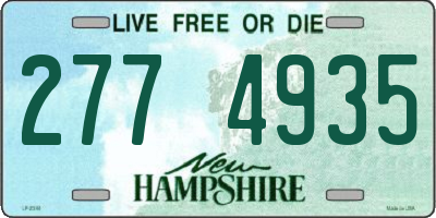 NH license plate 2774935
