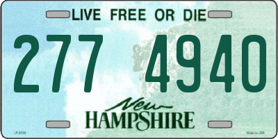 NH license plate 2774940