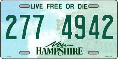 NH license plate 2774942