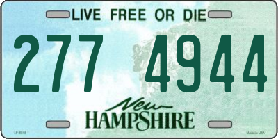 NH license plate 2774944