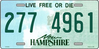 NH license plate 2774961