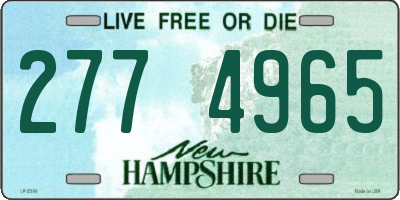 NH license plate 2774965