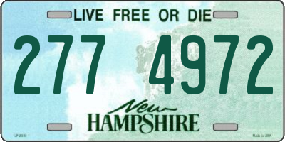 NH license plate 2774972