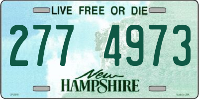 NH license plate 2774973