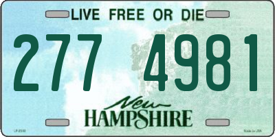 NH license plate 2774981
