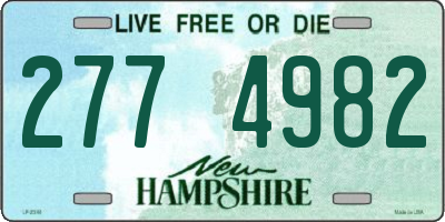 NH license plate 2774982
