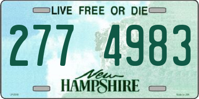 NH license plate 2774983