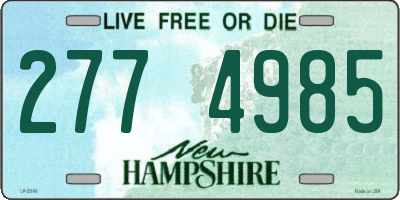 NH license plate 2774985