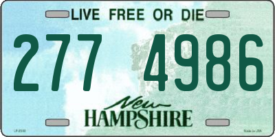 NH license plate 2774986