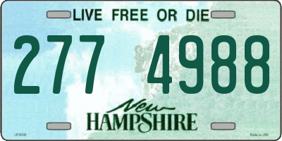 NH license plate 2774988