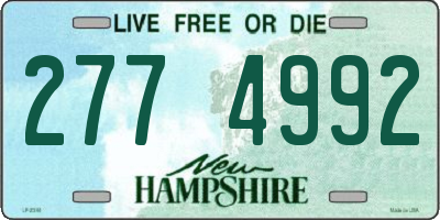 NH license plate 2774992