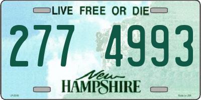 NH license plate 2774993