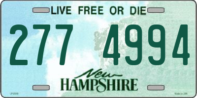 NH license plate 2774994