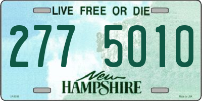 NH license plate 2775010