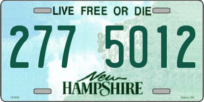 NH license plate 2775012