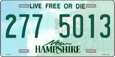 NH license plate 2775013