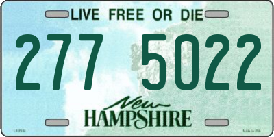 NH license plate 2775022
