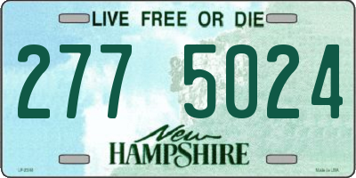 NH license plate 2775024