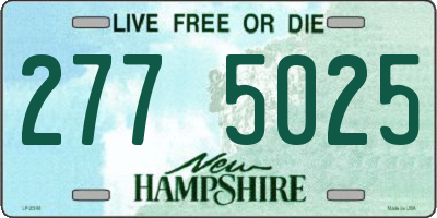 NH license plate 2775025