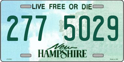 NH license plate 2775029