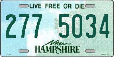 NH license plate 2775034