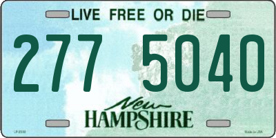 NH license plate 2775040