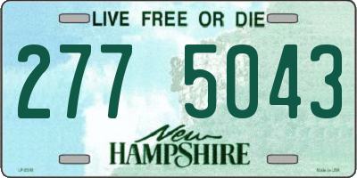 NH license plate 2775043