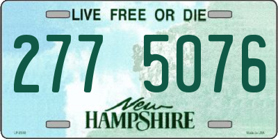 NH license plate 2775076