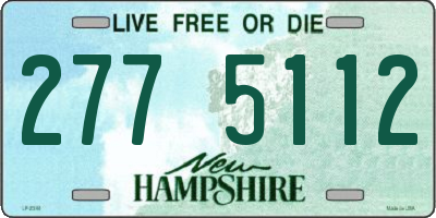 NH license plate 2775112