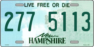 NH license plate 2775113