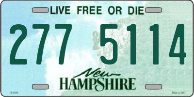 NH license plate 2775114
