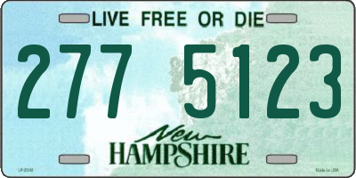NH license plate 2775123