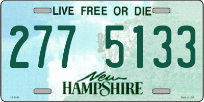 NH license plate 2775133
