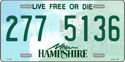 NH license plate 2775136