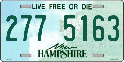 NH license plate 2775163