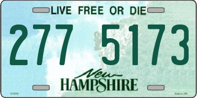 NH license plate 2775173