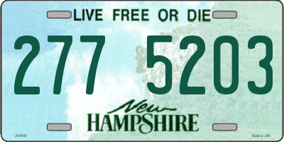 NH license plate 2775203