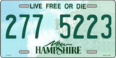 NH license plate 2775223