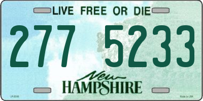 NH license plate 2775233