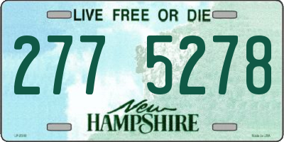NH license plate 2775278
