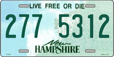 NH license plate 2775312