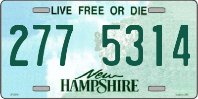NH license plate 2775314