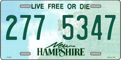 NH license plate 2775347